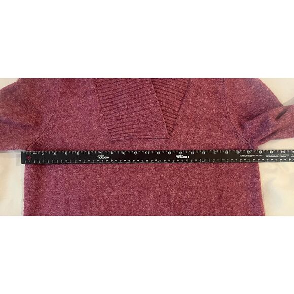 Soft Surroundings 2 Tone Purple Tunic Sweater Large Wool Blend - Picture 7 of 8